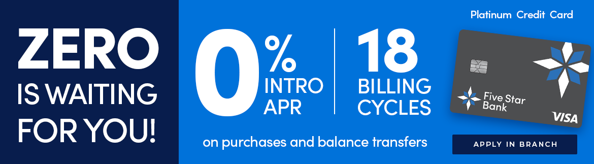 AD - 0% intro APR, 18 billing cycles on purchases and balance transfers.