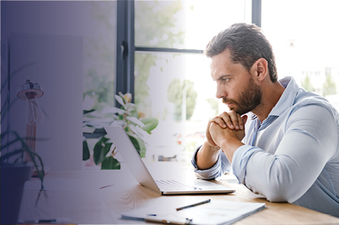 Man on laptop