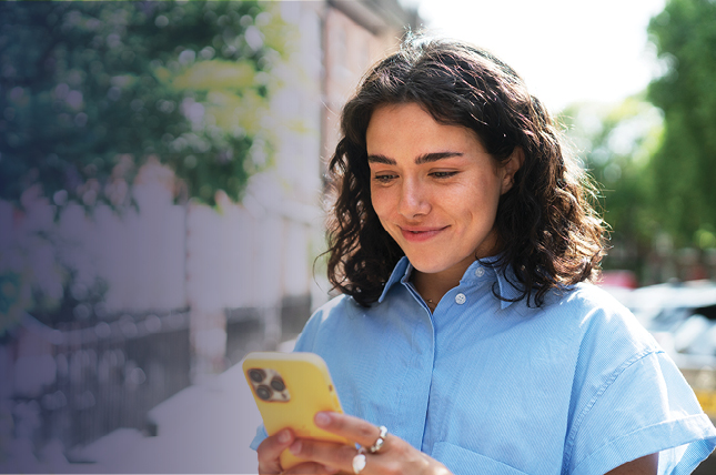 woman on a phone