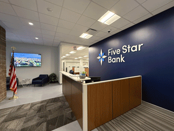 Office renovations at 220 Liberty Street.