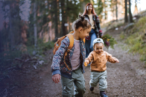 Family on a Hike