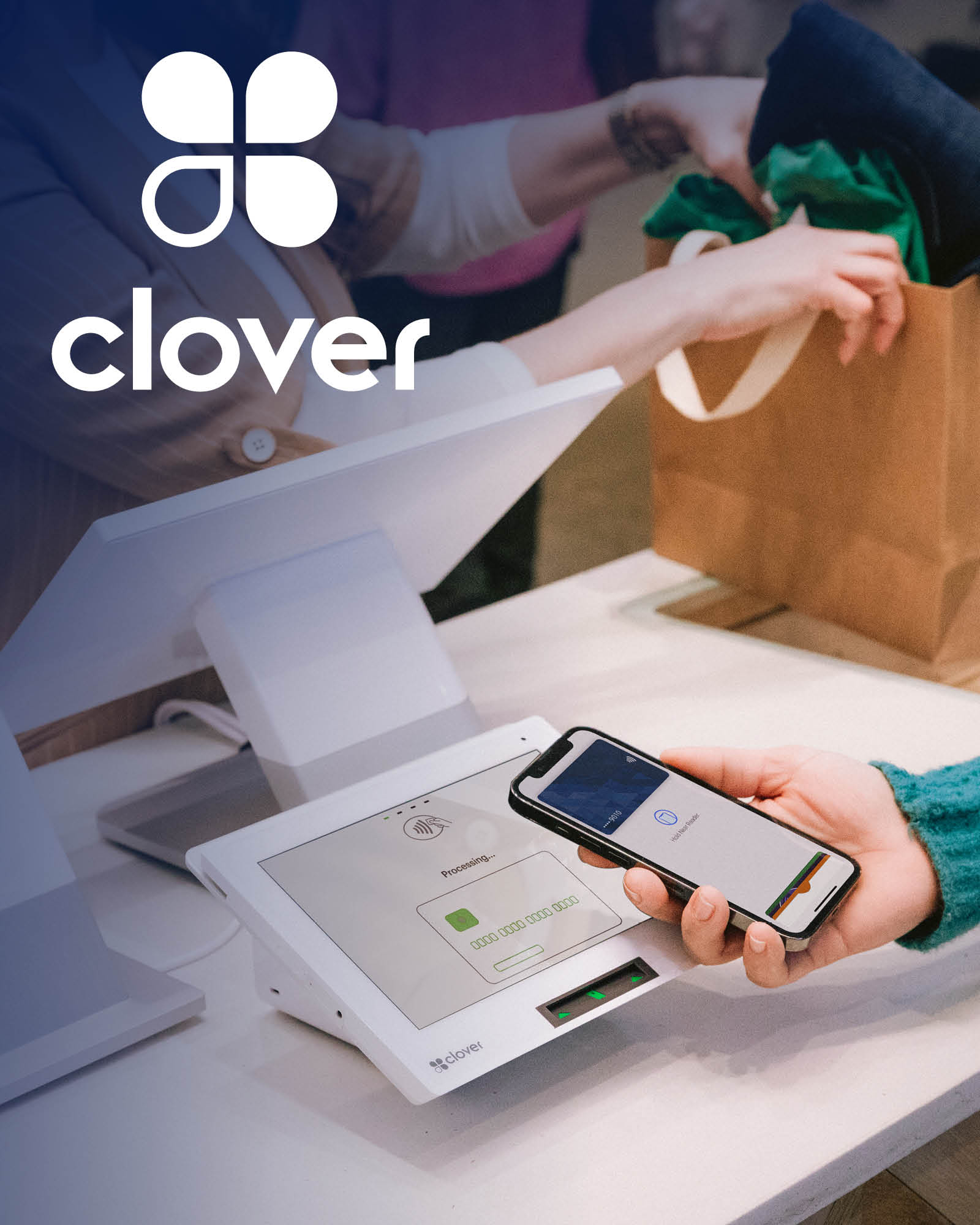Clover POS System in use